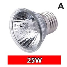 발열전구 온열 열등 255075W UVA UVB 파충류 난방 전구 뱀 스펙트럼 바스킹 라이트 거북이 애완동물 램프, 25w