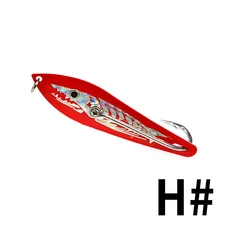 TOLU 빅 스푼 루어 10/13/16.5/18.1cm 낚시 모양의 금속 스팽글 미끼 심해 트롤링 보트 지그 송어베이스, 03 70, 04 COLOR H