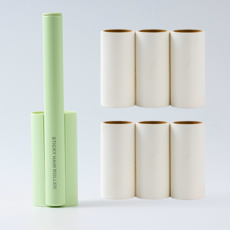 로라 돌돌이 테이프크리너 본체+리필 롤 클리너 롤러 멀티 휴대용 소형 클린컷 옷먼지 제거기 고양이 강아지 털제거 겨울먼지, 1개