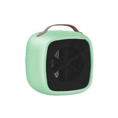 迷你暖風機，便攜式桌面靜音暖風機，帶手柄小型暖風機, 綠色, 小方暖風機-綠色