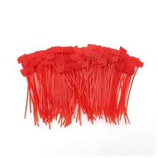 라벨 케이블타이 메모 표시 배선정리 정리타이 150mm 250P 레드