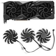 PLD08010S12HH 78mm DC 12V 0.35A 4핀 RX5700 GPU 쿨러 Gigabyte Radeon RX 5500 5600 5700 XT 그래픽 카드 팬 냉각용, PLD08010S12HH 78mm DC 12V 0.35
