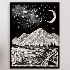 호인트 DIY 진주 보석십자수 명화그리기 30x40cm, 1개, 10도시야경