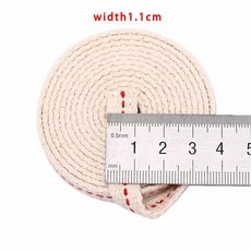 수동 DIY 액세서리 재료 1m 두꺼운 플랫 코튼 윅 등유 버너 스토브 조명 및 오일 램프 생산에 사용, 06 F, 1개