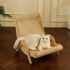 Qilci 貓用躺椅沙發型貓抓板, 1個, 棕色