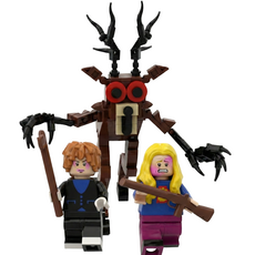 99일 사슴 보스와 플레이어 2명 캐릭터 조립블럭, 1개, NIF899