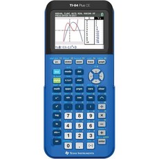 텍사스 인스트루먼트 TI-84 Plus CE 컬러 그래핑 계산기 바이오닉 블루 소형
