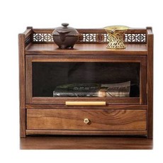 쇼케이스 베이커리 빵 우드 유리 수납장 디저트 쿠키, 싱글 수납장 40x25x31.3