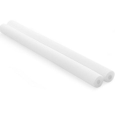 Hollowfly 2피스 수영장 누들 플로팅 4.6 x 101.6cm(1.6 x 40인치) 소형 수영장 국수 폼 튜브 할로우 플로팅 훈련 장치 수영 공예 프로젝트 패딩 범퍼 (, White