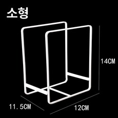 분리수거 거치대 진열장 정리함 카트 이동식 정리대 종이박스, 1개, 3단 화이트 소형