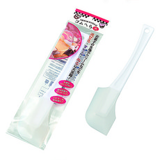 嚞 奶油刮刀 塑膠刮刀 食品級矽膠耐高溫一體成型, 1個, 白