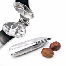 두종 올스텐 밤커팅기 밤 커팅기 십자칼집 군밤 칼집내기 밤칼 견과류 호두까기, 1개, 상세페이지 참조