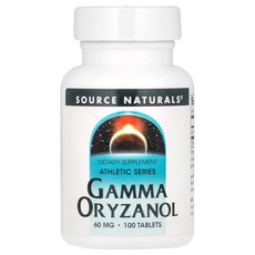 소스 내추럴스 Athletic Series 감마 오리자놀 60mg 100정 SNS-00684, 1개