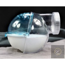 P老闆水族 外接老鼠廁所 浴砂盆 鼠用浴沙 - 倉鼠/黃金鼠/布丁鼠/銀狐適用, 1個