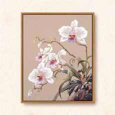 디아이와이 고전풍 목련 아크릴 유화 수채화, 세트 원목 프레임+붓+페인트, Y605 클래식