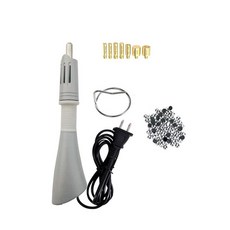 Hotfix 라인스톤 어플리케이터 키트 라인스톤 포함 전문 다림질 세터 도구 7-in-1 핫 픽스 완드 크리스탈 보석 라인스톤 핫 픽스 키트 도구 (그레이), 회색