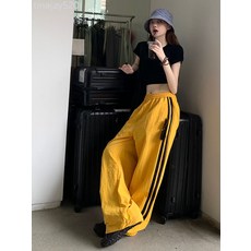 美式條紋運動速乾褲