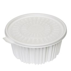 [그린몰]탕용기 중 220파이 2300ml 백색 50세트 FP, 50개, 1세트