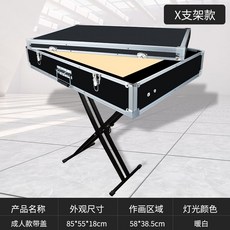 샌드 아트 박스 모래 그림 판 스크린 매직보드 LED 테이블, 성인용(웜화이트) 뚜껑 포함 16 9