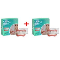 실리콘 틀니 틀니 풀 세트 쉬운 착용 편안한 마찰 방지 보호 입 떨어지는 부드러운 틀니 R, 하얀색