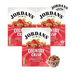 조단스 크리스피 그래놀라 딸기 450g 3개, 없음