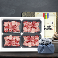 [빠른출고] 한돈 국내산 돼지고기 돼지 갈비찜 4구 선물세트 냉장 더예쁜한우, 1개