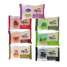 태광유통 감동 향수 천연 때비누 7종 중 혼합 랜덤 박스 패키지 [ 라벤더 장미 오이 곡물 삼백초 홍삼 참숯 ], 150g, 10개입