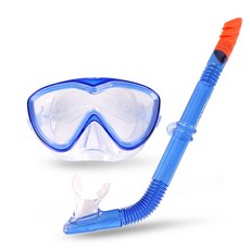 아블로스 스노클링 마스크 프리다이빙 스노클 세트 AB1-RC02B, 블루, 1개