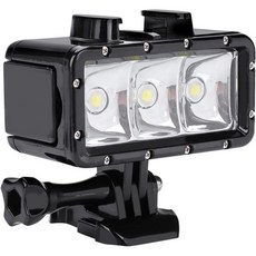 LED 비디오 라이트 다이빙 수중 조명 3가지 모드 최대 40m 호환 가능 다양한 액션 카메라와 샤오이 등, LED 비디오 라이트 다이빙 수중 조명 3가지 모드 최