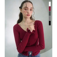 [비바셔스] Aube Prill V-neck Cardigan - 5COL