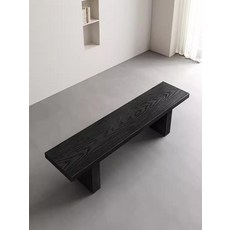 우드 벤치 카페 식당 긴의자 다이닝 식탁 체어 장의자, 블랙 100x35x45, 1개