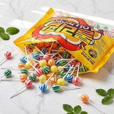 노브랜드 롤리팝 대량 미니 막대사탕, 1개, 550g