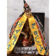 華誠 濟公衣 金線織布 黑底 整套含帽 多尺寸 濟公活佛 濟公禪師 濟公 神明衣 神衣, 1個