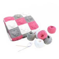 하트 블랭킷 - Knitting Kit, 색상, 1개