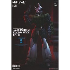海洋堂 KAIYODO 1/35 ARTPLA 英格拉姆1號機 爆炸反應裝甲 組裝模型，精緻模型收藏，重現經典場景, 1個