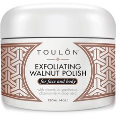 각질 제거 얼굴 스크럽 - 각질 제거제 - 얼굴과 몸 천연 호두 스크럽 각질 제거제. 남성 여성용 최고의 바디 스크럽 각질 제거기 얼굴 각질. 트러블 블랙헤드 트리트먼트. 무료, 1, 120ml