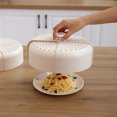 臺灣出貨 可摺疊飯菜罩子蓋菜罩新款餐桌罩夏季食物防蠅剩菜剩飯罩家用, 1個, 白色1個