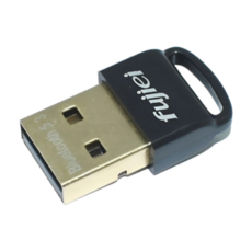 fujiei 迷你USB藍牙傳輸器 5.3 鍍金接口 電腦外接藍牙, RTL8761BW, Black, 1套裝