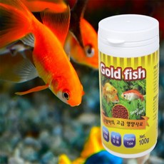 달앤달 골드피쉬통 금붕어사료 100g 물고기먹이
