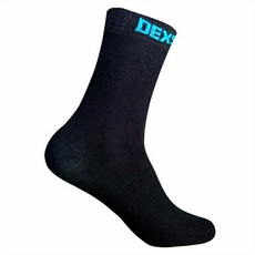 DEXSHELL ULTRA THIN CREW SOCKS 中筒超薄竹炭纖維防水襪 黑色 登山/百岳/跑步/露營, 黑色,S, 1個