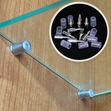 삼삼닷컴 가구부속품 가구 선반 고정핀 투명캡 피스다보 10P, 1개, 상세페이지 참조