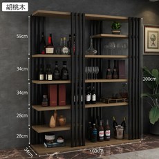 위스키진열장 술진열장 양주 2M 장식장 레스토랑 바, H. 160x34x200
