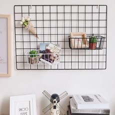 ch534_키밍 벽장식 포토월 인테리어 철망 메쉬망 포켓 장식_eun, 인디피플: 45x65(블랙)