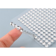 딜릭스 크리스탈 비즈스티커 DIY스티커, 은색