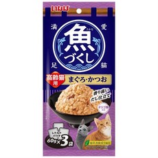 Inaba 魚つくし まぐろ・かつおだし仕立て 貓餐包 60g x 3袋, 1個, 全魚宴TCR177老貓鮪鰹, 鮪鰹