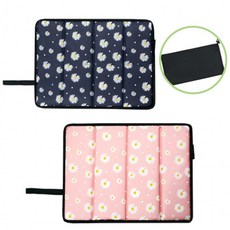 미니 휴대용 방석 야외용 접이식 방석 나들이 파우치 방수 해변