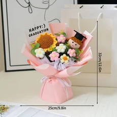 긍정 카드와 인 크로 셰 뜨개질 재미 있은 수제 크리 에이 티브 선물 장식품 생일 장식을위한 원사와 DIY, 01 as show, 07 S5
