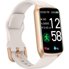 Amzhero Health Fitness Tracker with 247 Heart Rate Blood Oxygen Pressure Sleep 5ATM Waterproof Act, Starlight