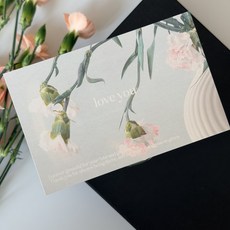 어버이날카드 엽서 꽃다발카드, 30개, 꽃배경