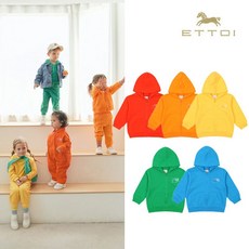 에뜨와 S 팝후드집업 BLUE GREEN ORANGE YELLOW RED 07Q035001